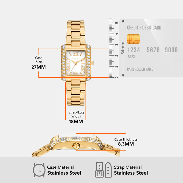 Michael Kors Rectangle Quartz Analog Women watch