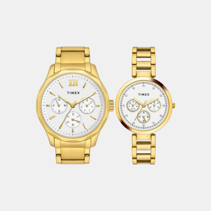 Timex Round Silver Chronograph watch