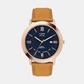 Empera Men Quartz Blue Dial Analog Leather Watch TWEG17803