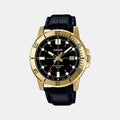 Enticer Men Quartz Black Dial Analog Leather Watch A1369
