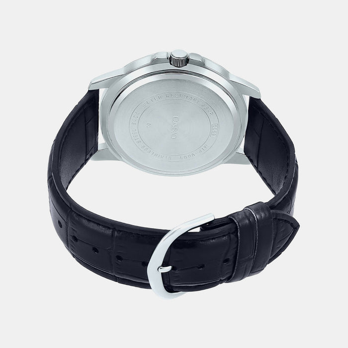 Enticer Men Quartz Black Dial Analog Leather Watch A1371