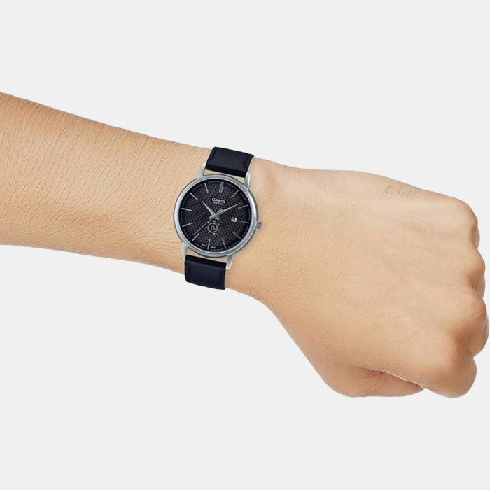 Casio Leather Black watch