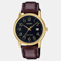Enticer Men Quartz Black Dial Analog Leather Watch A2313