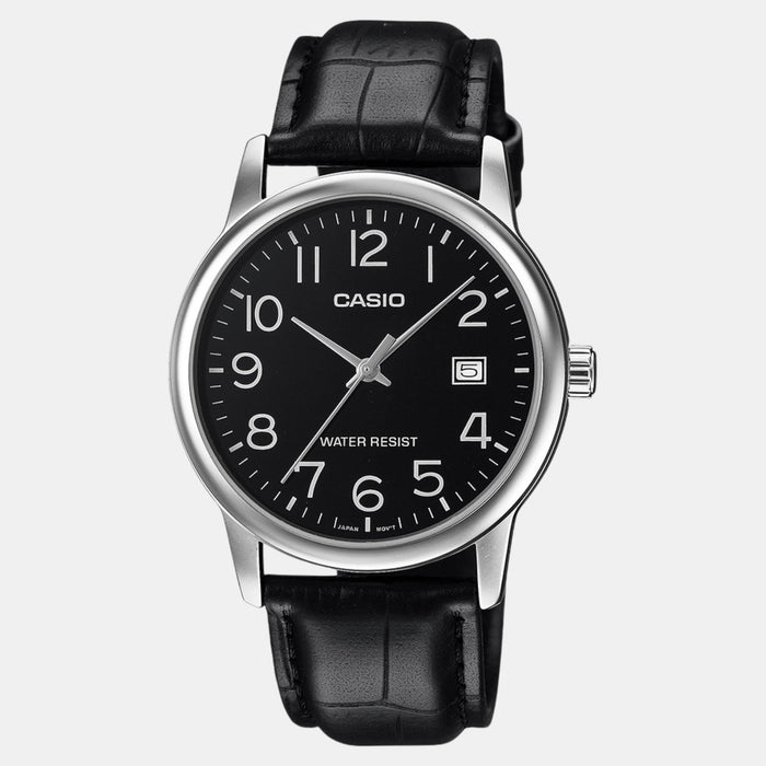 Enticer Men Quartz Black Dial Analog Leather Watch A2315