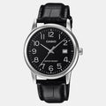 Enticer Men Quartz Black Dial Analog Leather Watch A2315