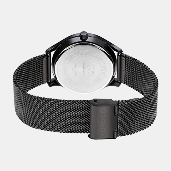 Enticer Men Quartz Black Dial Analog Mesh Watch A2103