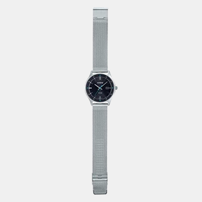 Enticer Men Quartz Black Dial Analog Mesh Watch A2106