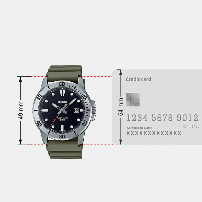 Casio 49 mm Green Quartz watch