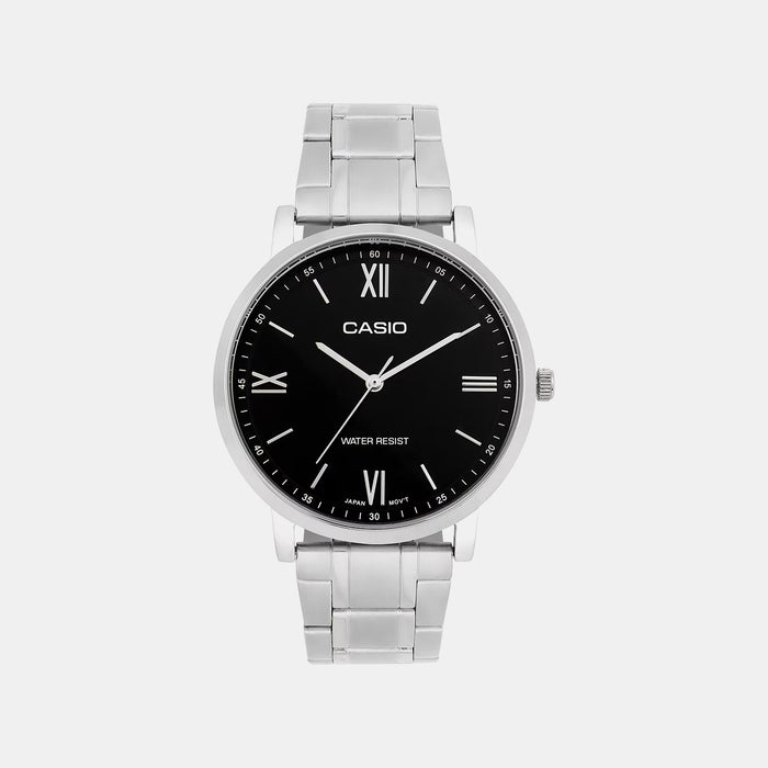 Enticer Men Quartz Black Dial Analog Stainless Steel Watch A2152