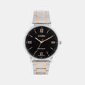 Enticer Men Quartz Black Dial Analog Stainless Steel Watch A2156