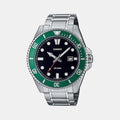 Enticer Men Quartz Black Dial Analog Stainless Steel Watch A2192
