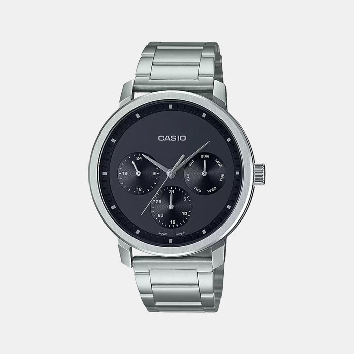 Casio Round Black Chronograph watch