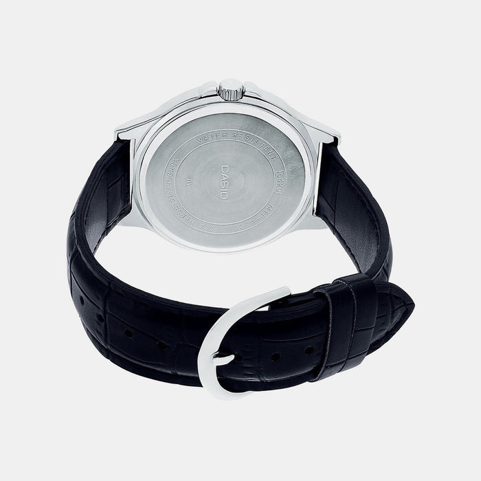 Enticer Men Quartz Black Dial Multi-Function Leather Watch A1176