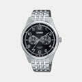 Enticer Men Quartz Black Dial Multi-Function Stainless Steel Watch A2330