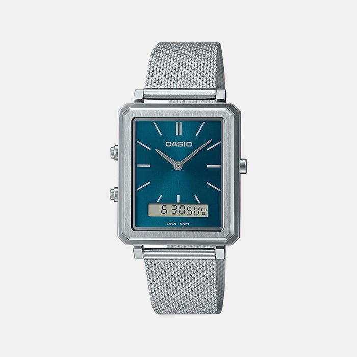 Casio Rectangular Blue Analog watch