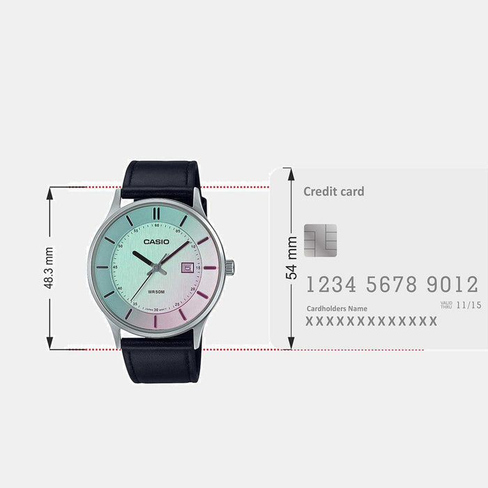 Enticer Men Quartz Blue Dial Analog Leather Watch A2113