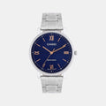 Enticer Men Quartz Blue Dial Analog Stainless Steel Watch A2154