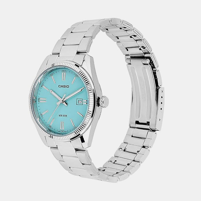 Enticer Men Quartz Blue Dial Analog Stainless Steel Watch A2225
