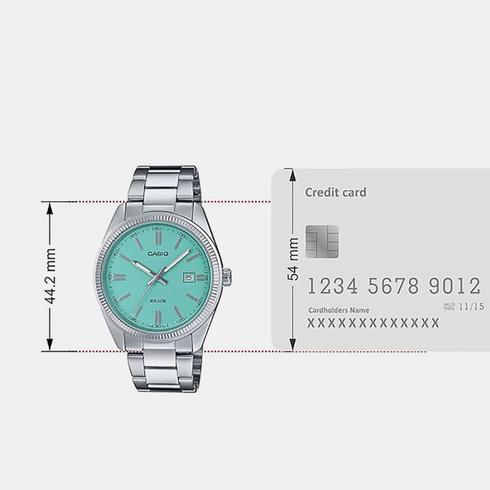 Enticer Men Quartz Blue Dial Analog Stainless Steel Watch A2225