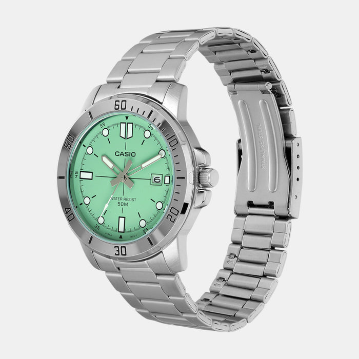 Enticer Men Quartz Blue Dial Analog Stainless Steel Watch A2336