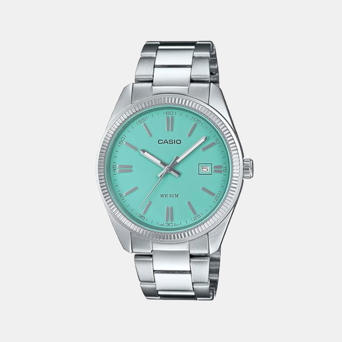 Enticer Men Quartz Blue Dial Analog Stainless Steel Watch A2371