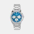 Enticer Men Quartz Blue Dial Chronograph Stainless Steel Watch A2229