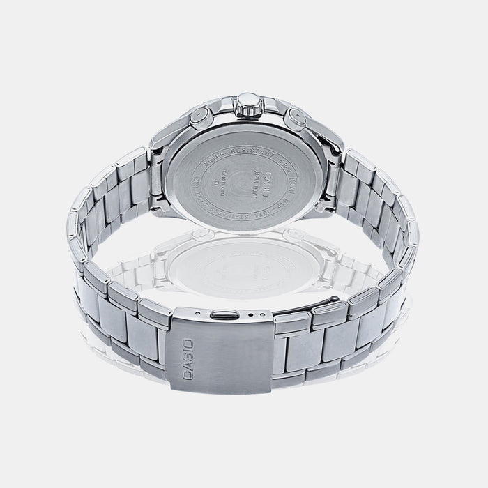 Enticer Men Quartz Blue Dial Multi-Function Stainless Steel Watch A950