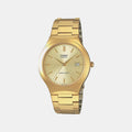 Enticer Men Quartz Gold Dial Analog Stainless Steel Watch A2299