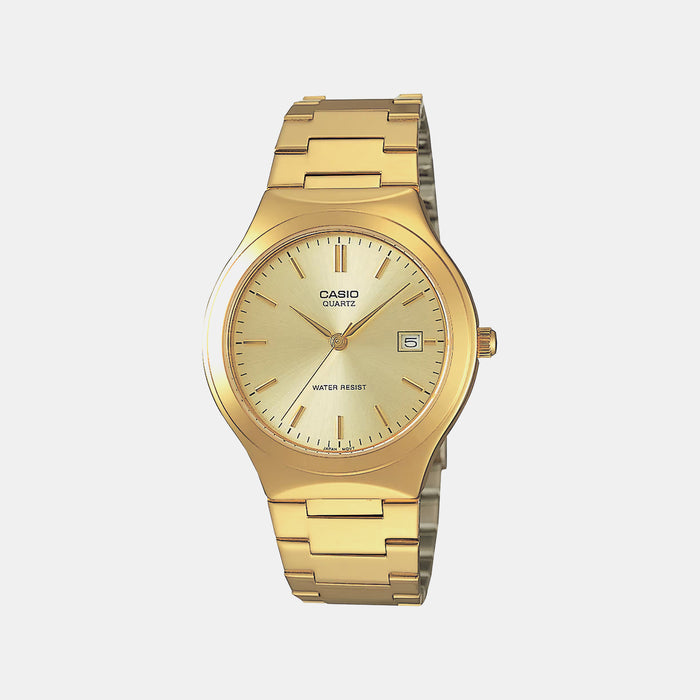 Enticer Men Quartz Gold Dial Analog Stainless Steel Watch A2299