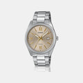 Enticer Men Quartz Gold Dial Analog Stainless Steel Watch A2343