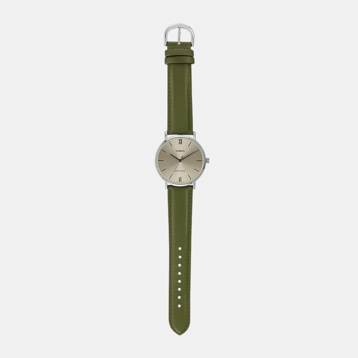 Enticer Men Quartz Green Dial Analog Leather Watch A2320