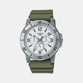Casio Round White Chronograph watch