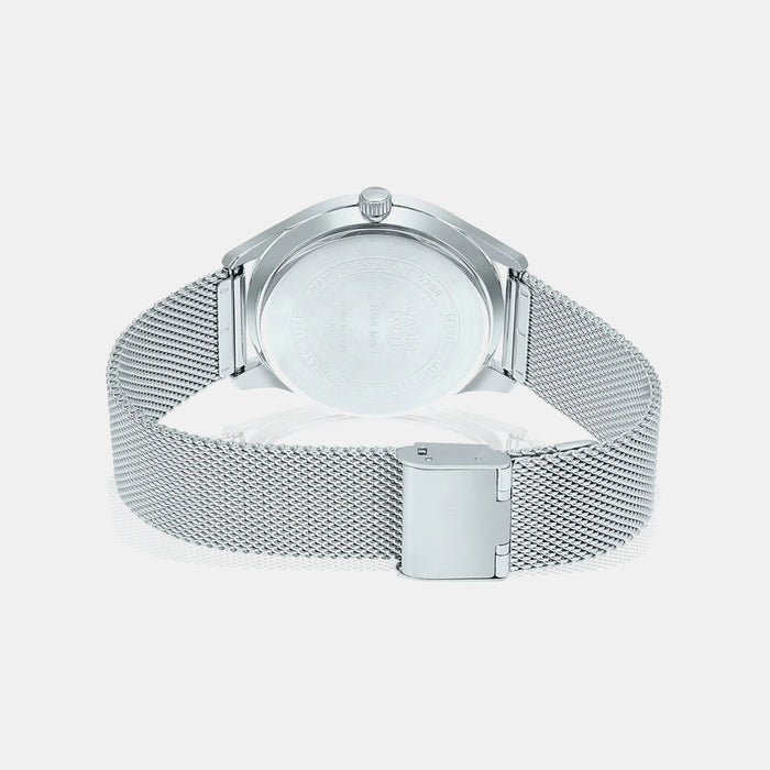 Enticer Men Quartz Grey Dial Analog Mesh Watch A2108