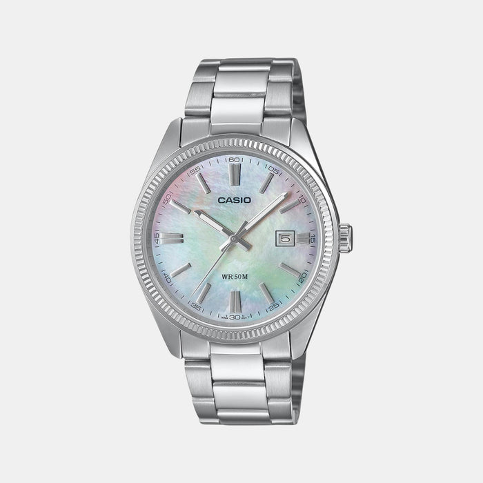 Enticer Men Quartz Mother Of Pearl Dial Analog Stainless Steel Watch A2344