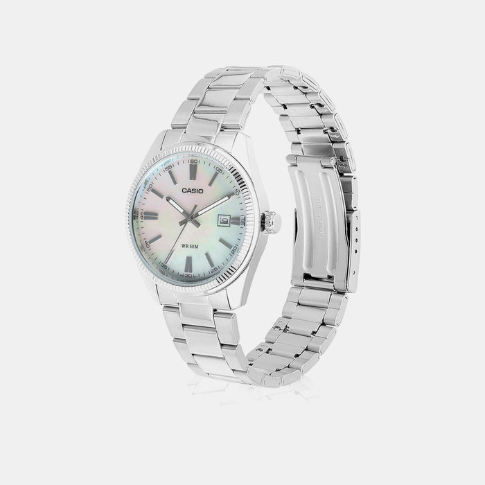 Enticer Men Quartz Mother Of Pearl Dial Analog Stainless Steel Watch A2344
