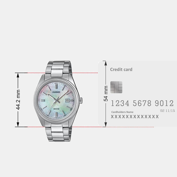 Enticer Men Quartz Mother Of Pearl Dial Analog Stainless Steel Watch A2344
