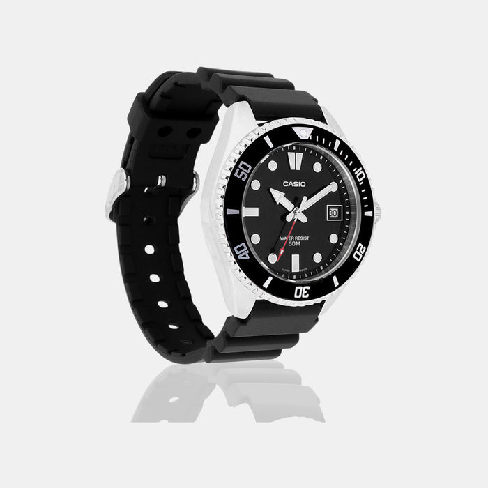 Enticer Men Quartz Silver Dial Analog Resin Watch A2193