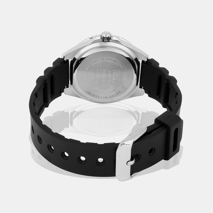 Enticer Men Quartz Silver Dial Analog Resin Watch A2193