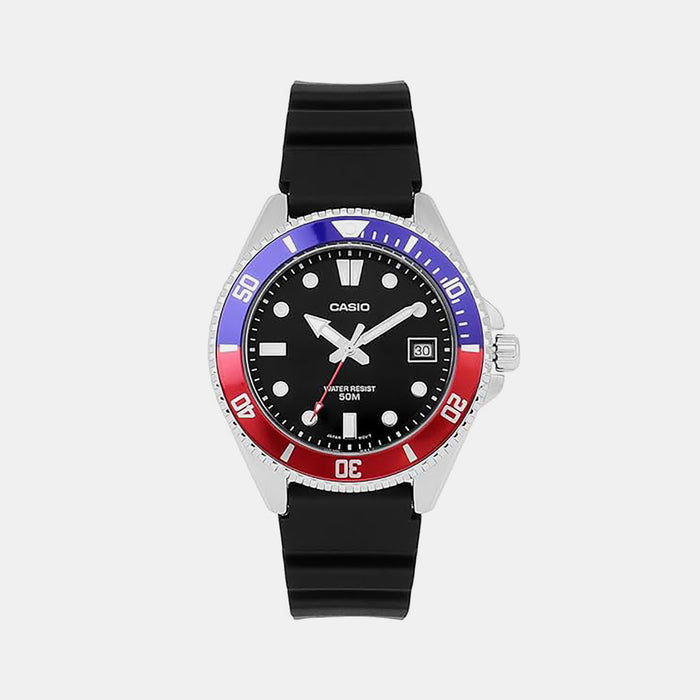 Enticer Men Quartz Silver Dial Analog Resin Watch A2194