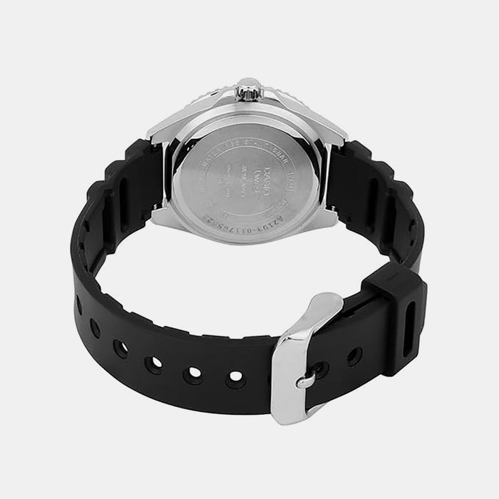 Enticer Men Quartz Silver Dial Analog Resin Watch A2194
