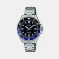 Enticer Men Quartz Silver Dial Analog Stainless Steel Watch A2196