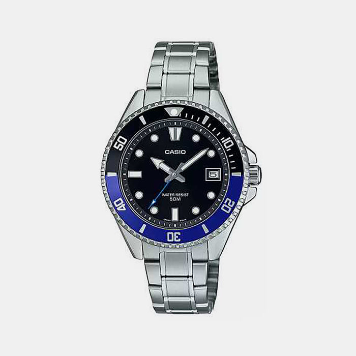 Enticer Men Quartz Silver Dial Analog Stainless Steel Watch A2196