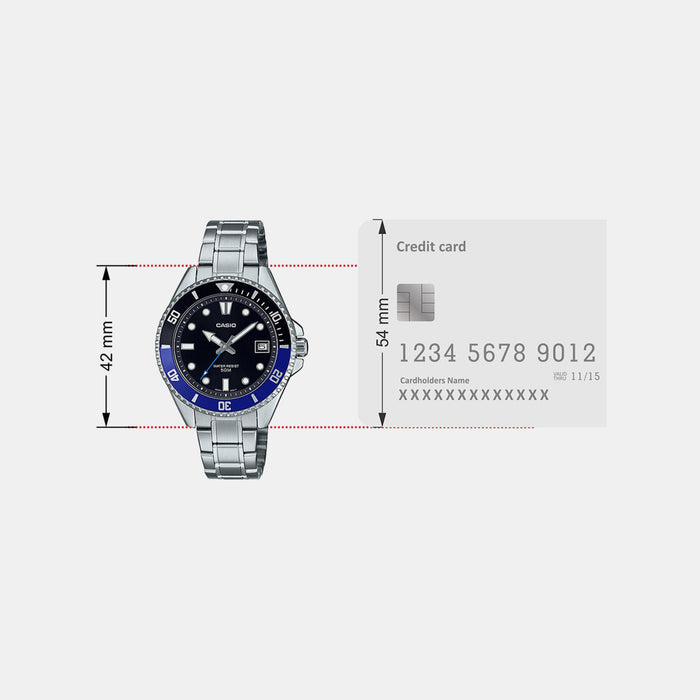Enticer Men Quartz Silver Dial Analog Stainless Steel Watch A2196