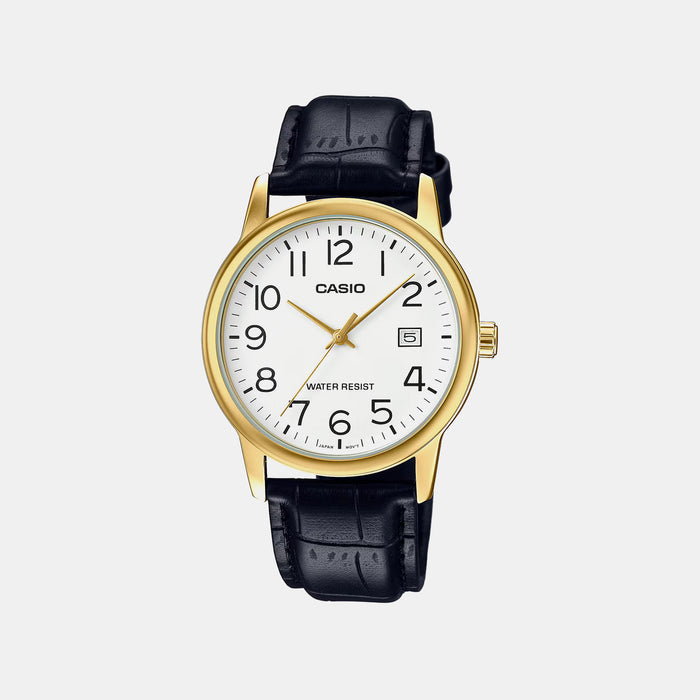 Enticer Men Quartz White Dial Analog Leather Watch A2314