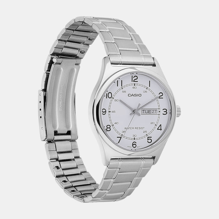 Enticer Men Quartz White Dial Analog Stainless Steel Watch A2316