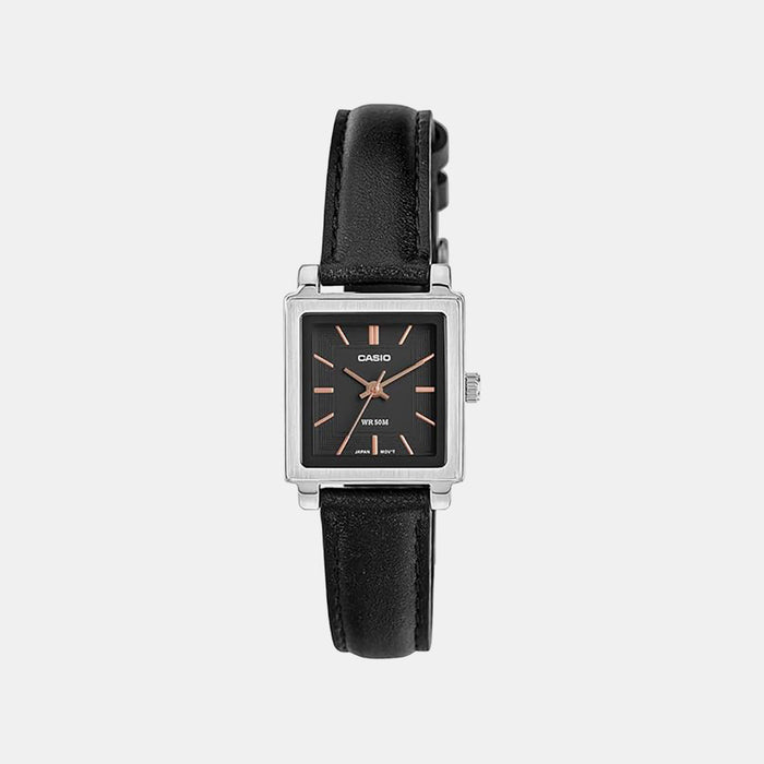 Enticer Women Quartz Black Dial Analog Leather Watch A2234