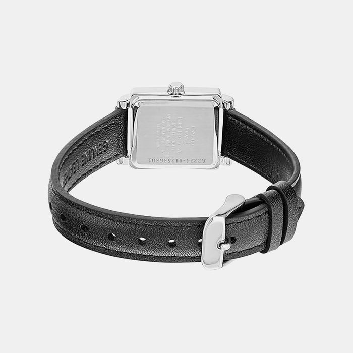 Enticer Women Quartz Black Dial Analog Leather Watch A2234