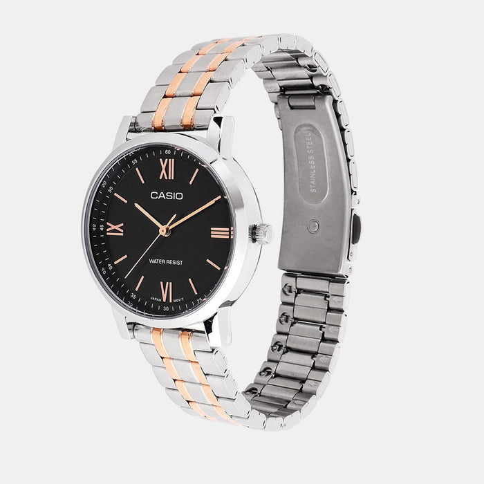 Enticer Women Quartz Black Dial Analog Stainless Steel Watch A2157