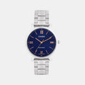 Enticer Women Quartz Blue Dial Analog Stainless Steel Watch A2155