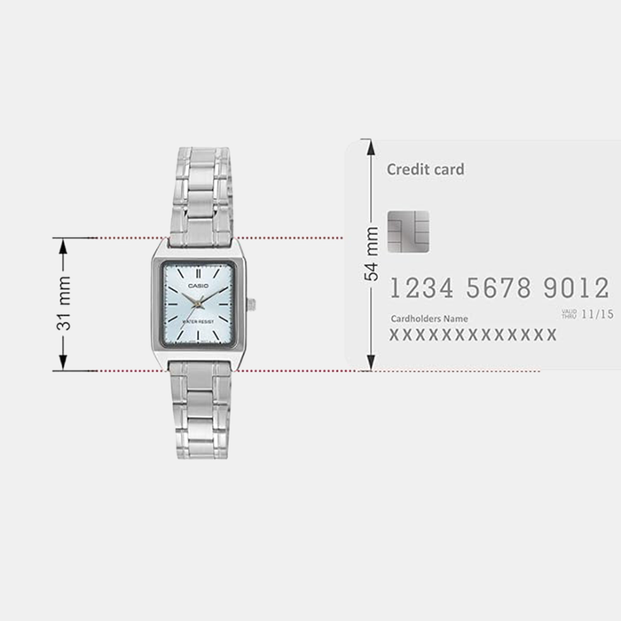 Enticer Women Quartz Blue Dial Analog Stainless Steel Watch A2280